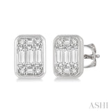 Bezel Set Fusion Diamond Earrings