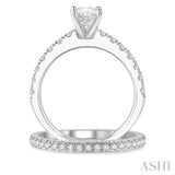 Oval Shape Diamond Wedding Set