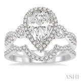 Pear Shape Diamond Wedding Set