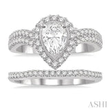 Pear Shape Diamond Wedding Set