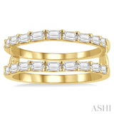 Baguette Diamond Insert Ring