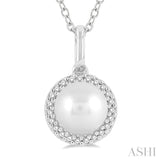 Pearl & Petite Diamond Fashion Pendant