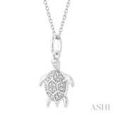 Turtle Petite Diamond Fashion Pendant